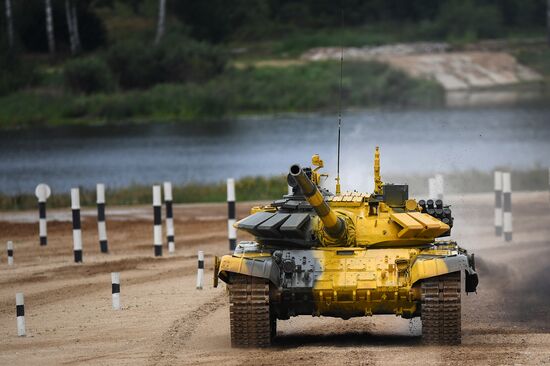 Tank biathlon. First semi-final