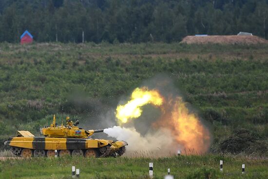 Tank biathlon. First semi-final