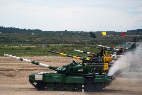 Tank biathlon. First semi-final