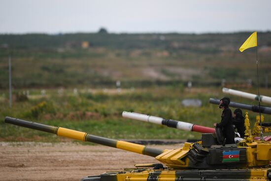 Tank biathlon. First semi-final