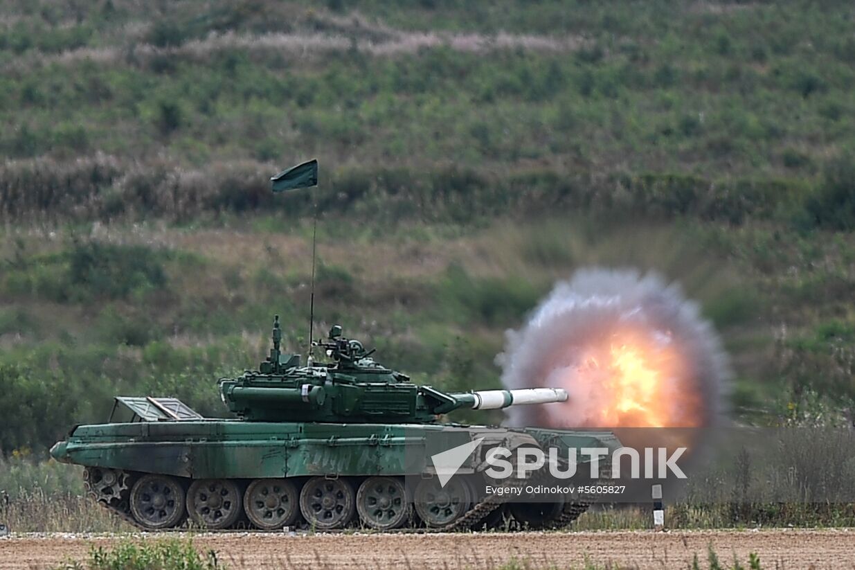 Tank biathlon. First semi-final