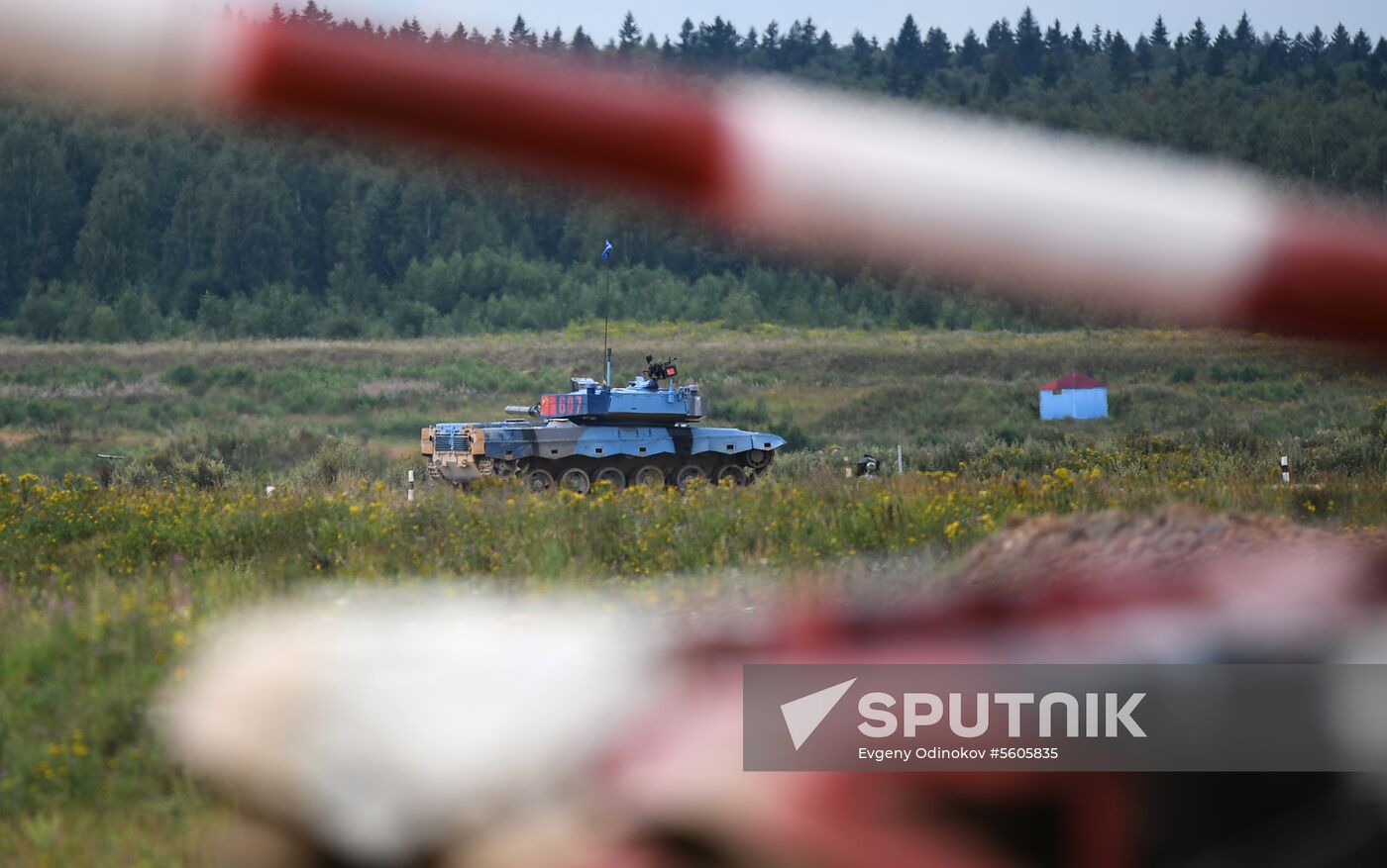 Tank biathlon. First semi-final