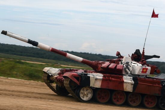 Tank biathlon. First semi-final