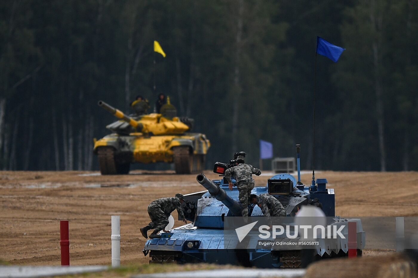 Tank biathlon. First semi-final