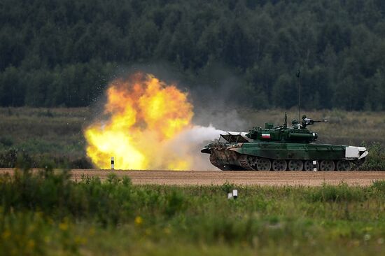 Tank biathlon. First semi-final
