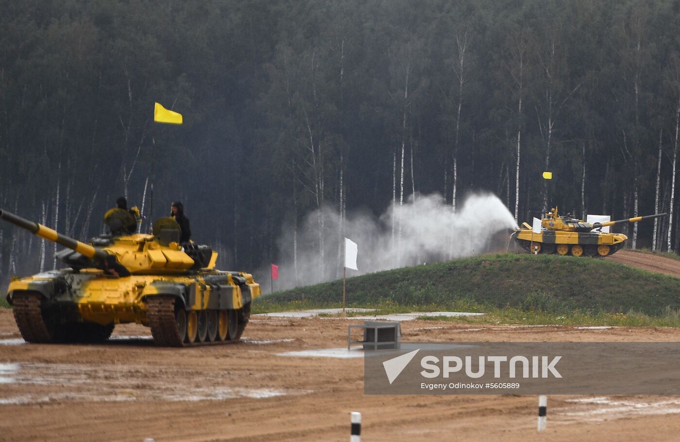 Tank biathlon. First semi-final