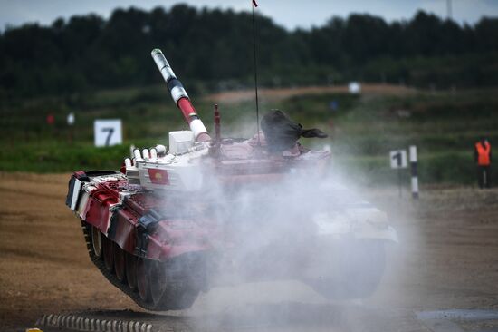 Tank biathlon. First semi-final