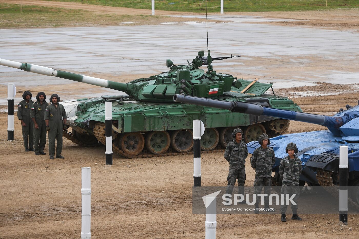 Tank biathlon. First semi-final