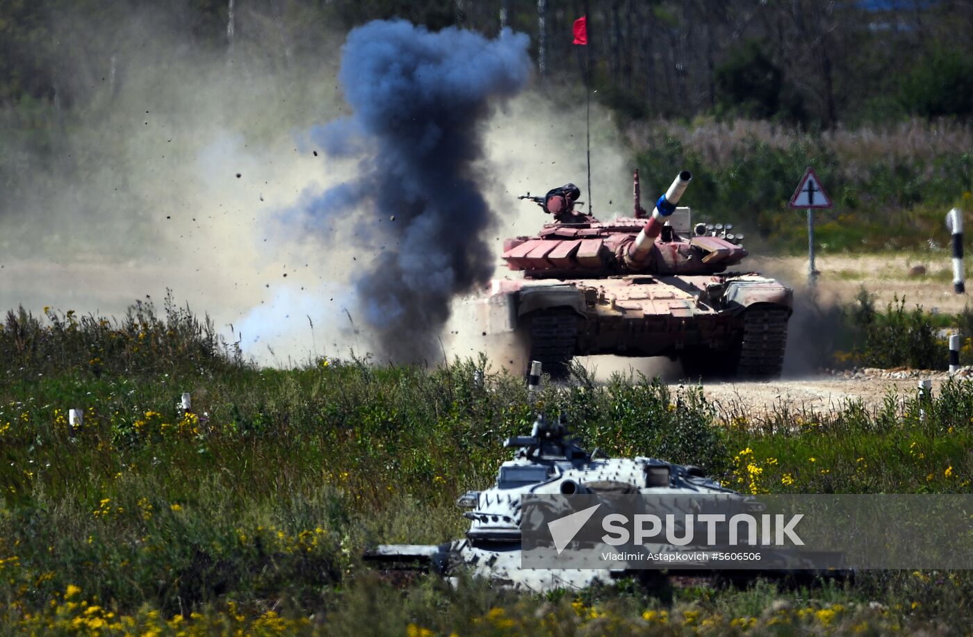 Tank biathlon. Second semifinals