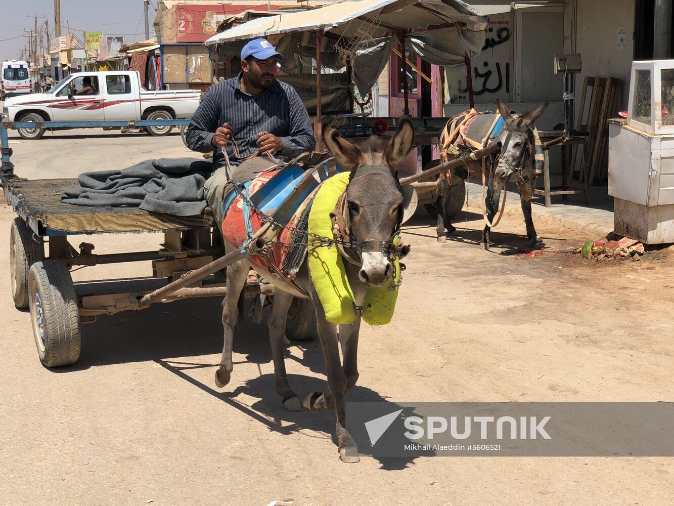 Zaatari camp for Syrian refugees in northern Jordan