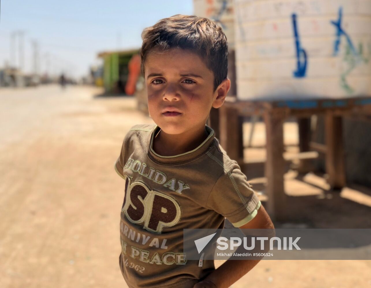 Zaatari camp for Syrian refugees in northern Jordan