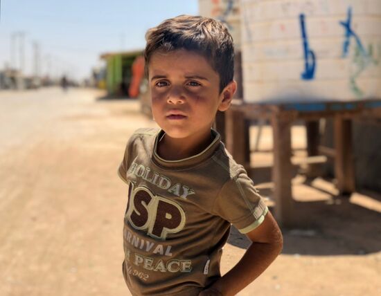 Zaatari camp for Syrian refugees in northern Jordan