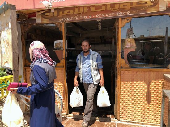 Zaatari camp for Syrian refugees in northern Jordan