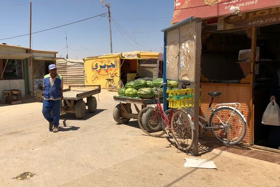 Zaatari camp for Syrian refugees in northern Jordan