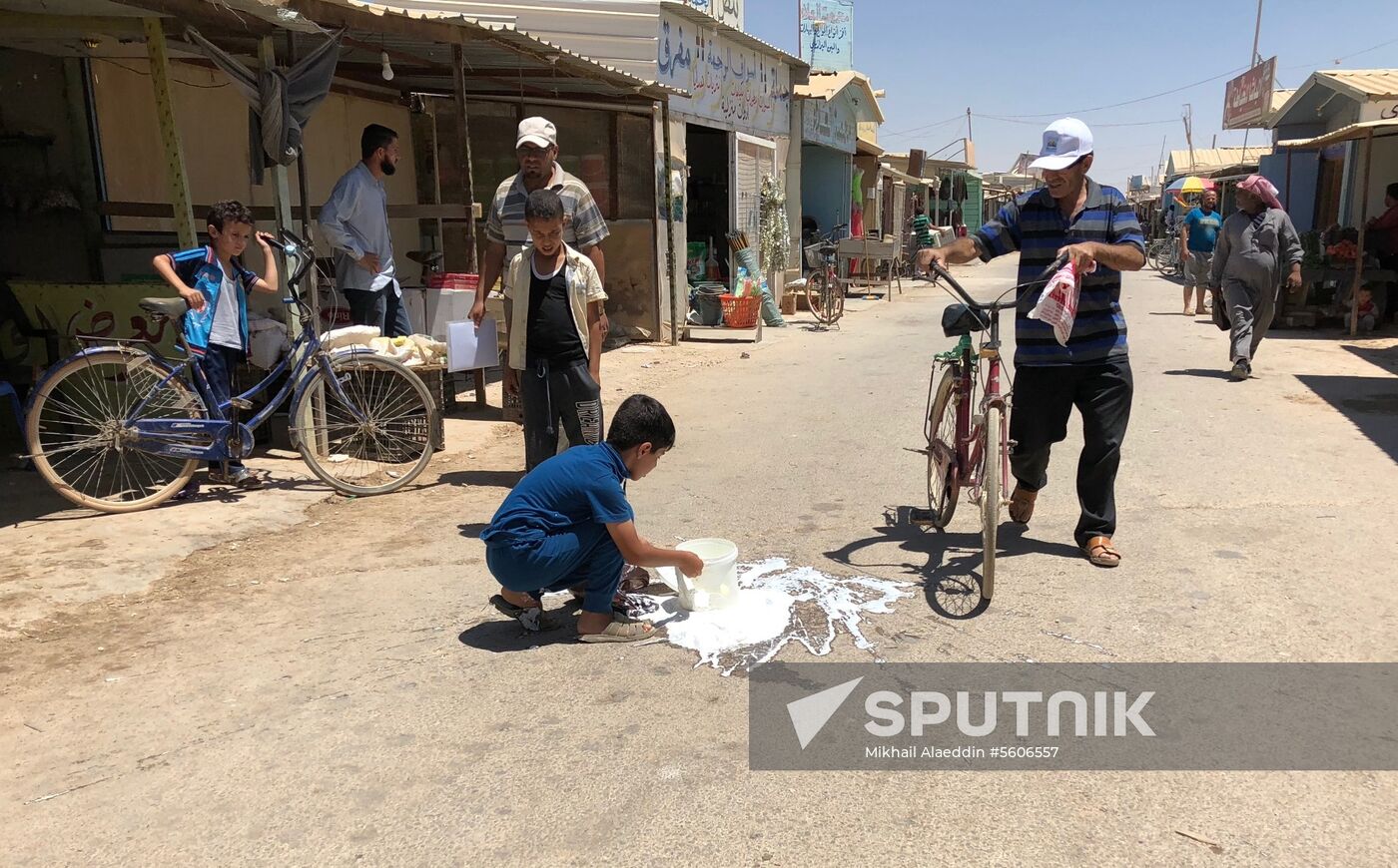 Zaatari camp for Syrian refugees in northern Jordan