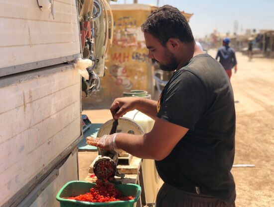 Zaatari camp for Syrian refugees in northern Jordan