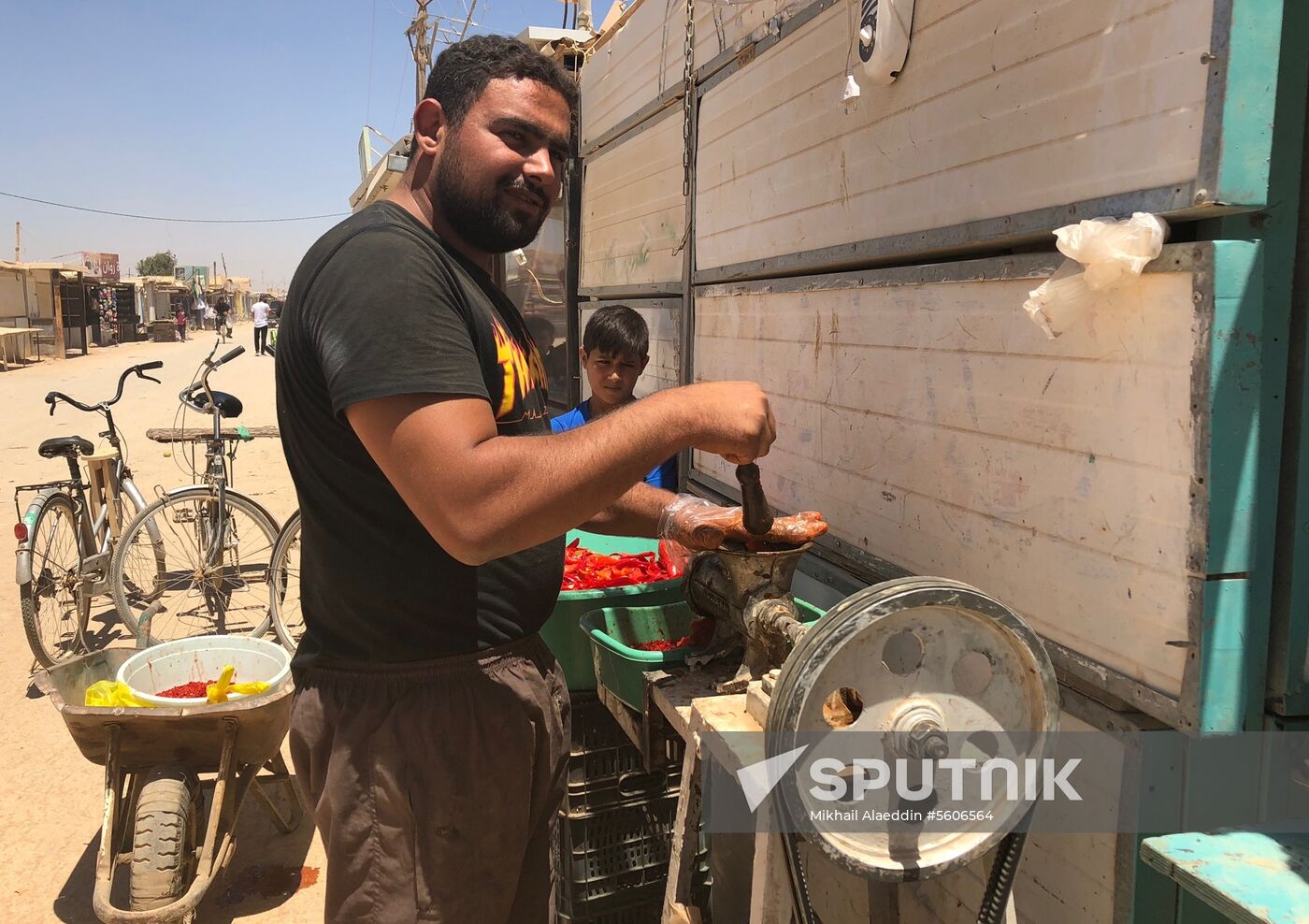 Zaatari camp for Syrian refugees in northern Jordan
