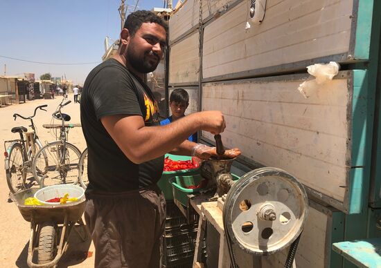 Zaatari camp for Syrian refugees in northern Jordan