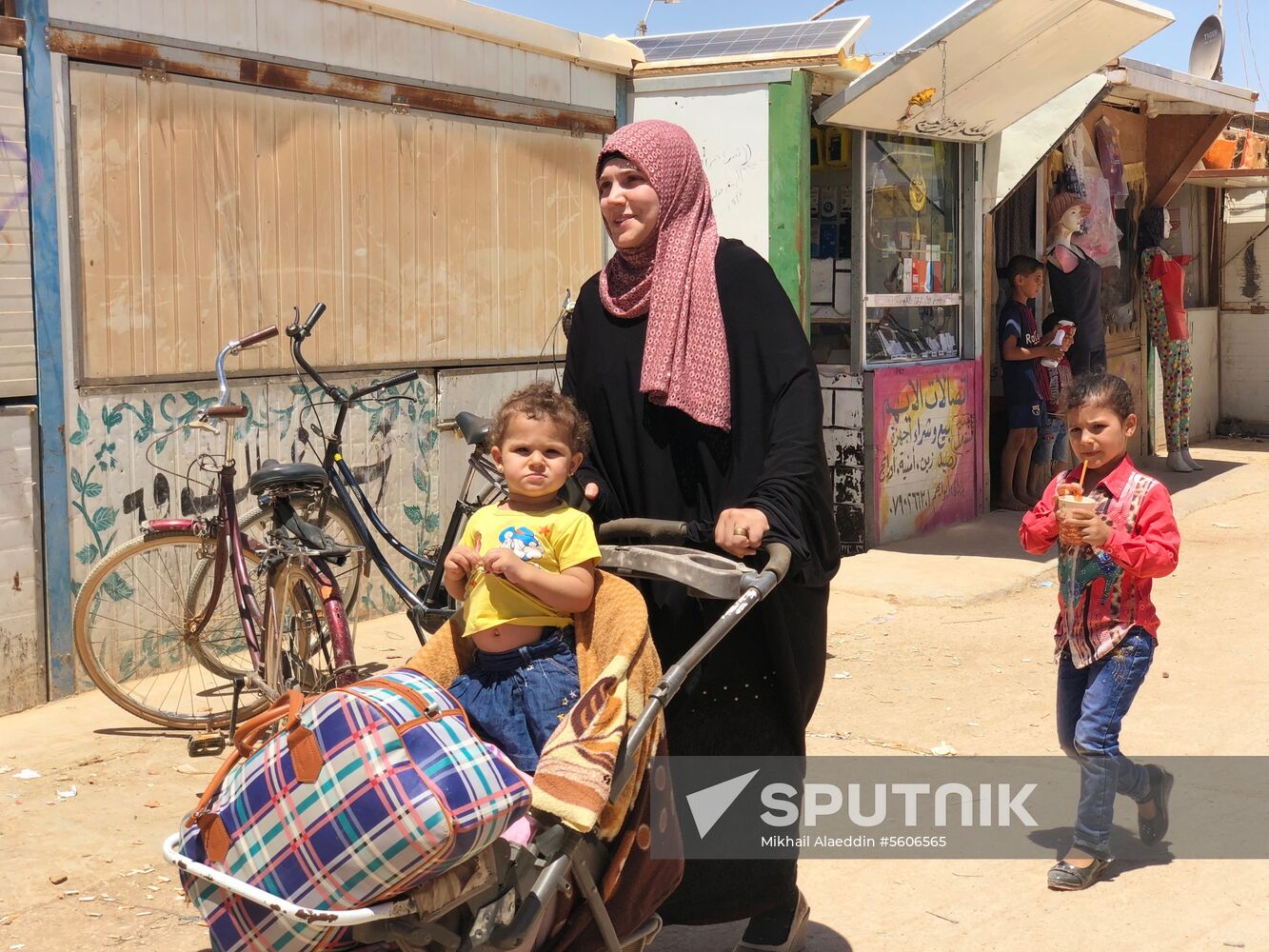 Zaatari camp for Syrian refugees in northern Jordan