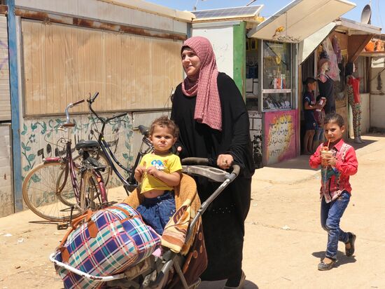 Zaatari camp for Syrian refugees in northern Jordan
