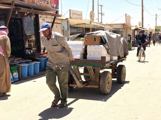 Zaatari camp for Syrian refugees in northern Jordan