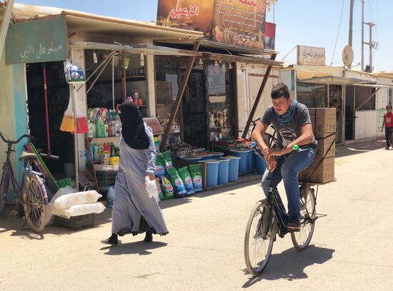 Zaatari camp for Syrian refugees in northern Jordan