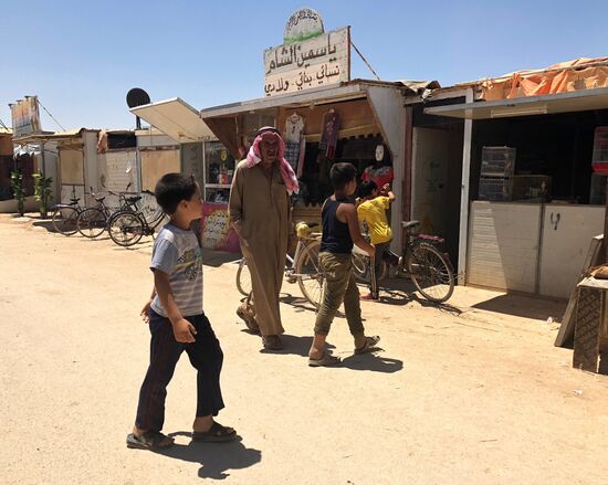 Zaatari camp for Syrian refugees in northern Jordan