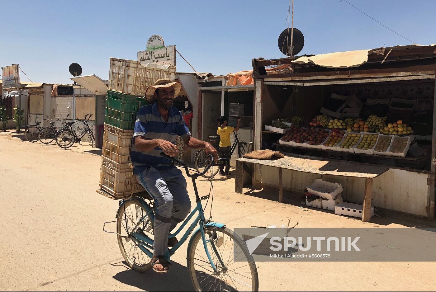 Zaatari camp for Syrian refugees in northern Jordan
