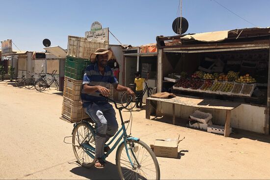 Zaatari camp for Syrian refugees in northern Jordan
