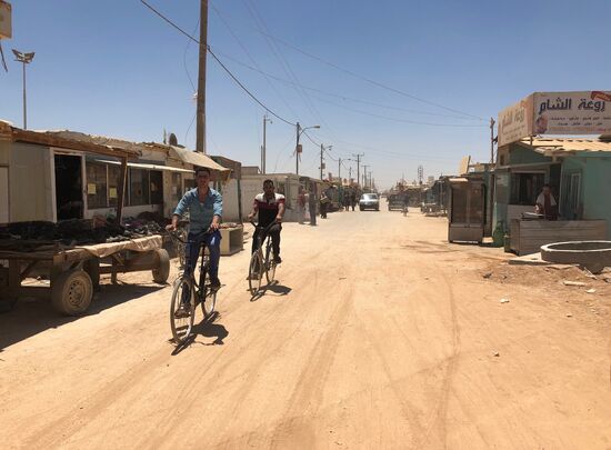 Zaatari camp for Syrian refugees in northern Jordan
