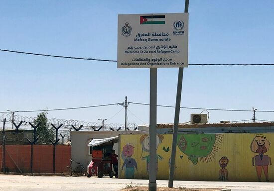 Zaatari camp for Syrian refugees in northern Jordan