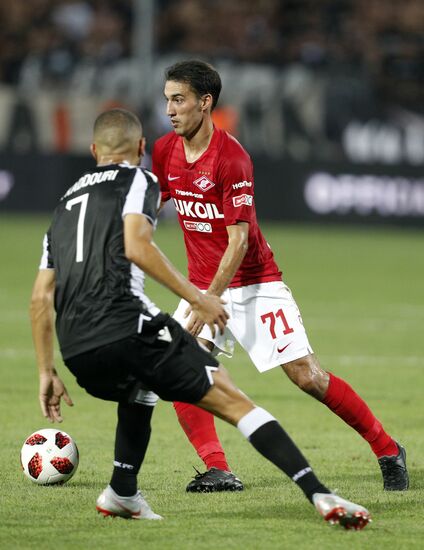 Football. UEFA Champions League. PAOK vs. Spartak