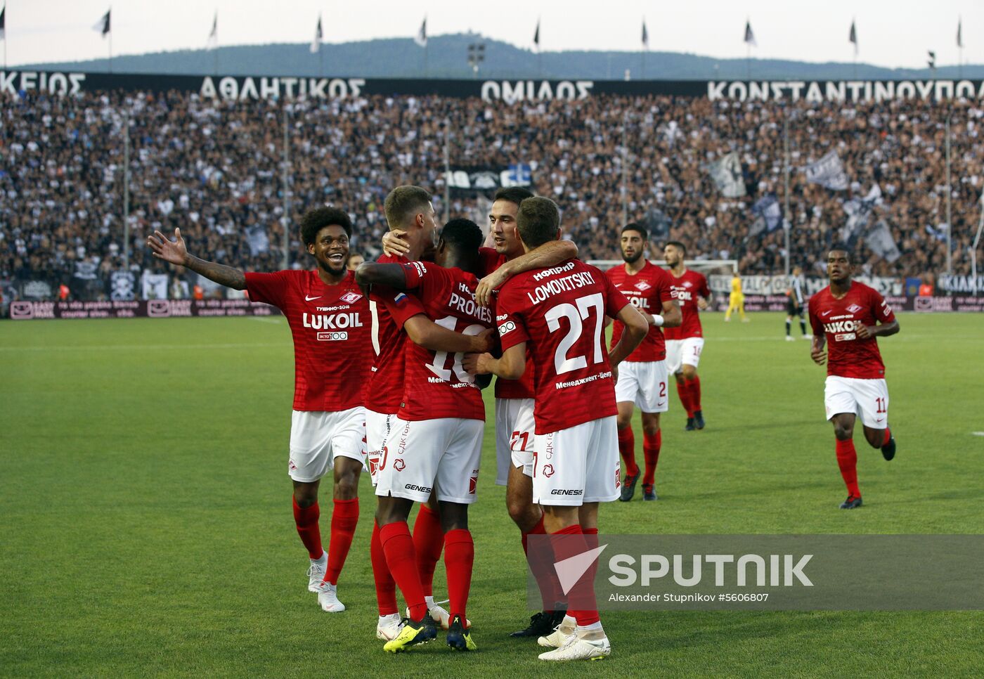 Football. UEFA Champions League. PAOK vs. Spartak