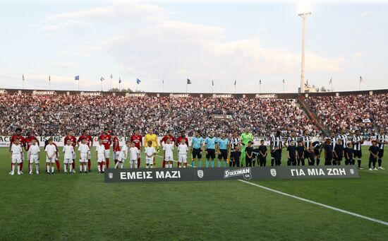 Football. UEFA Champions League. PAOK vs. Spartak
