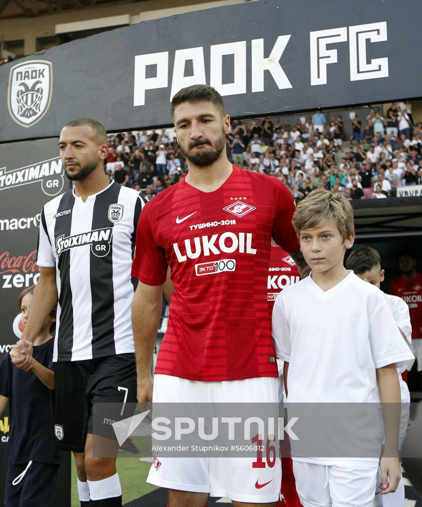 Football. UEFA Champions League. PAOK vs. Spartak