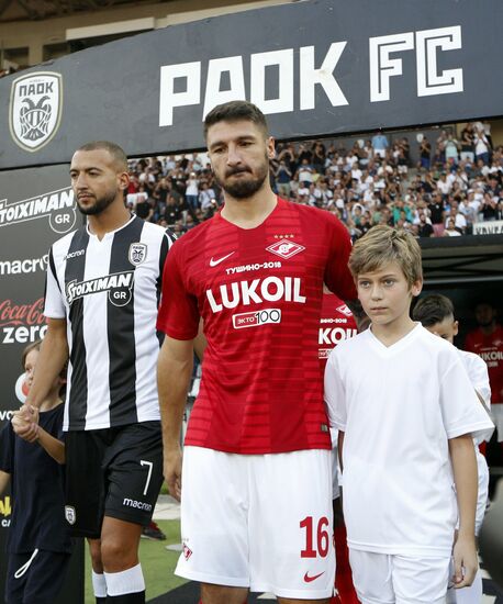 Football. UEFA Champions League. PAOK vs. Spartak