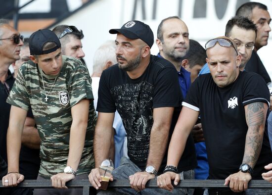 Football. UEFA Champions League. PAOK vs. Spartak
