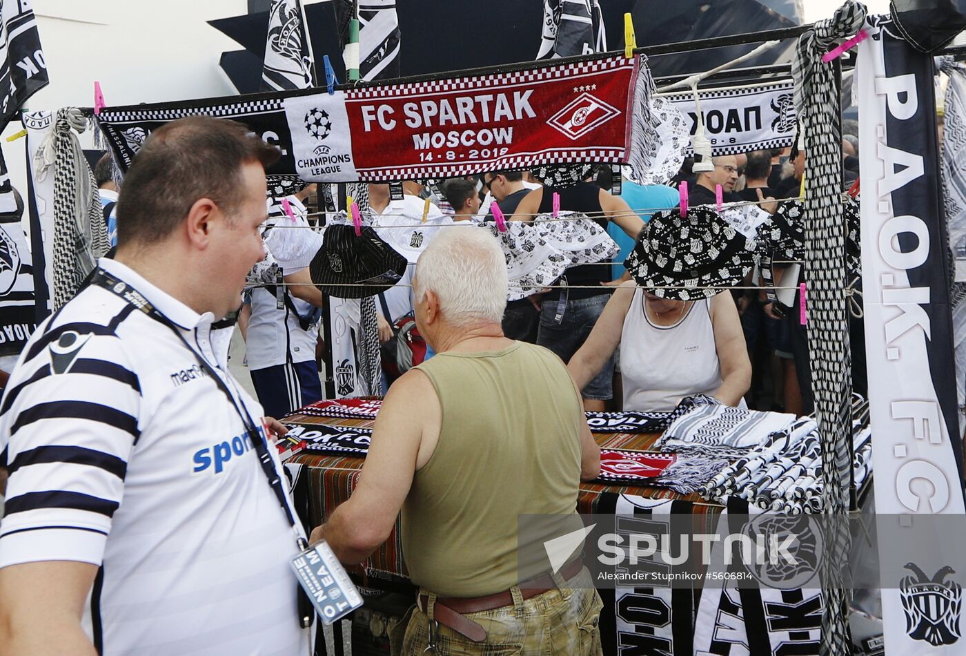 Football. UEFA Champions League. PAOK vs. Spartak