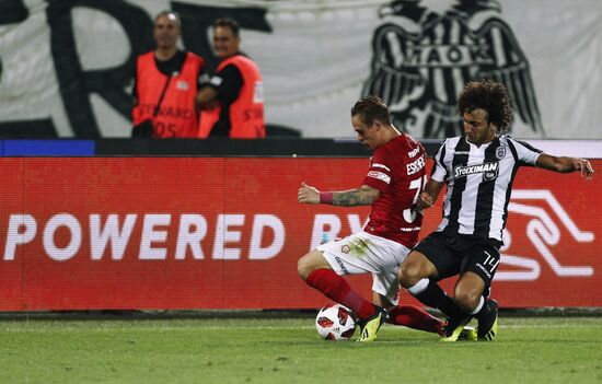 Football. UEFA Champions League. PAOK vs. Spartak