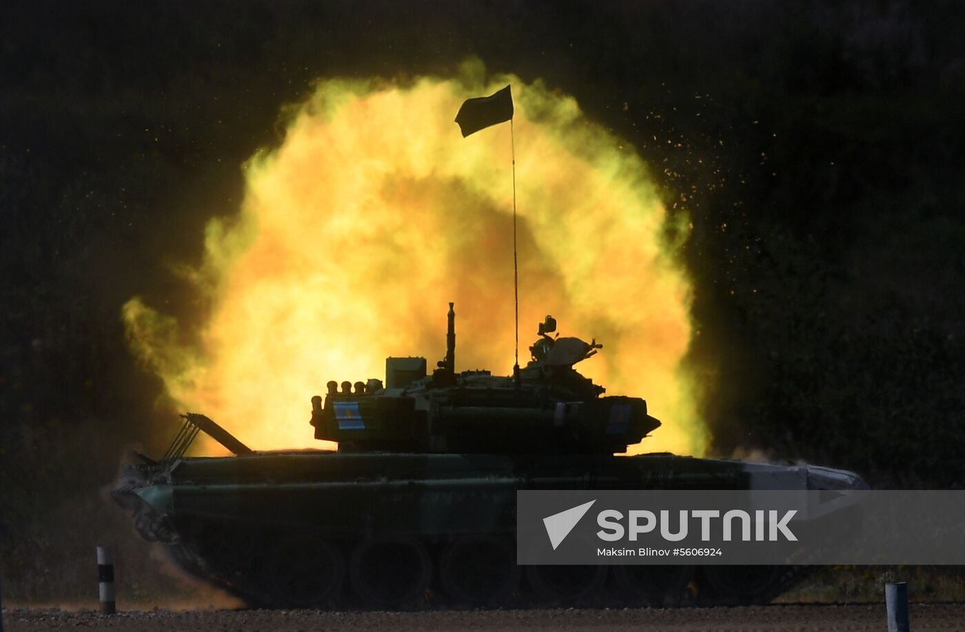 Tank biathlon. Third semi-final