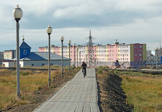 Russian cities. Pevek