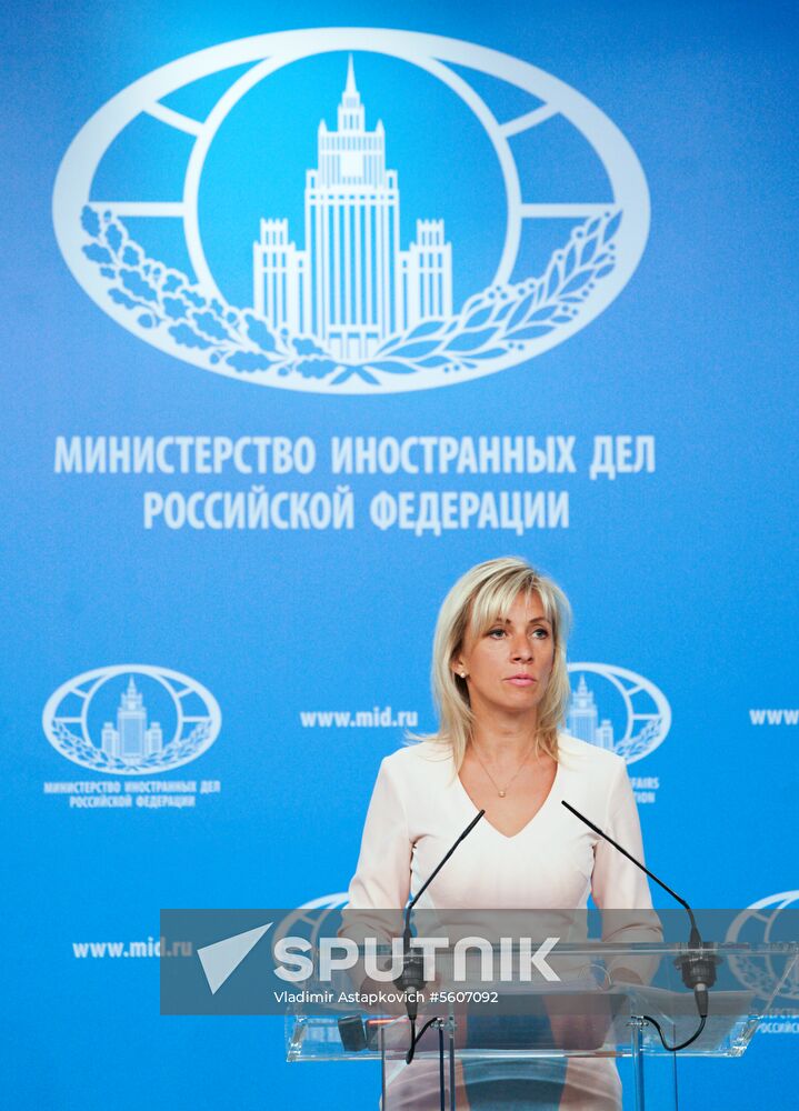 Briefing by Foreign Ministry's Spokesperson Maria Zakharova