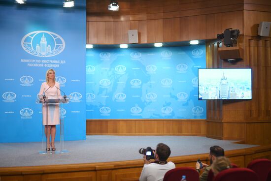 Briefing by Foreign Ministry's Spokesperson Maria Zakharova