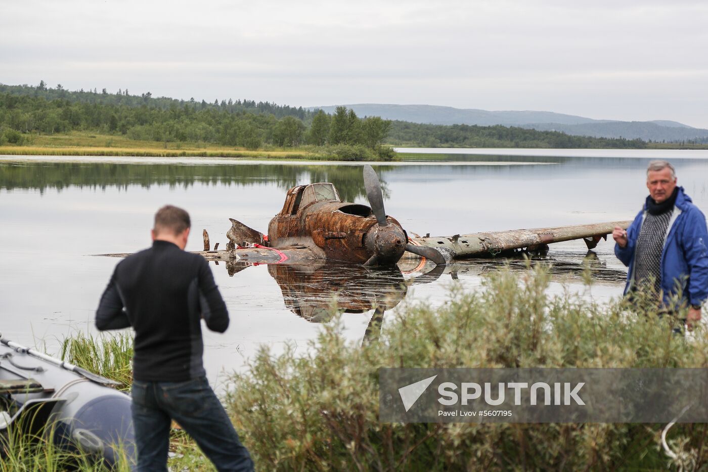 Raising IL-2 plane in Murmansk Region