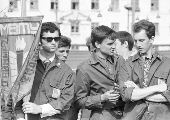 Construction brigade of Bauman Moscow Higher Technical School in Norilsk
