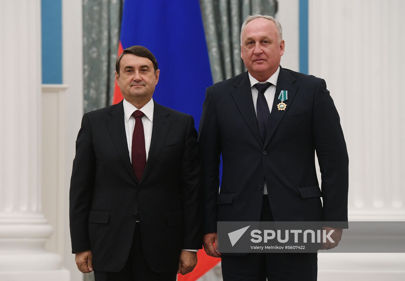 Presidential Aide Igor Levitin presents awards to participants of Pyeongchang Olympics