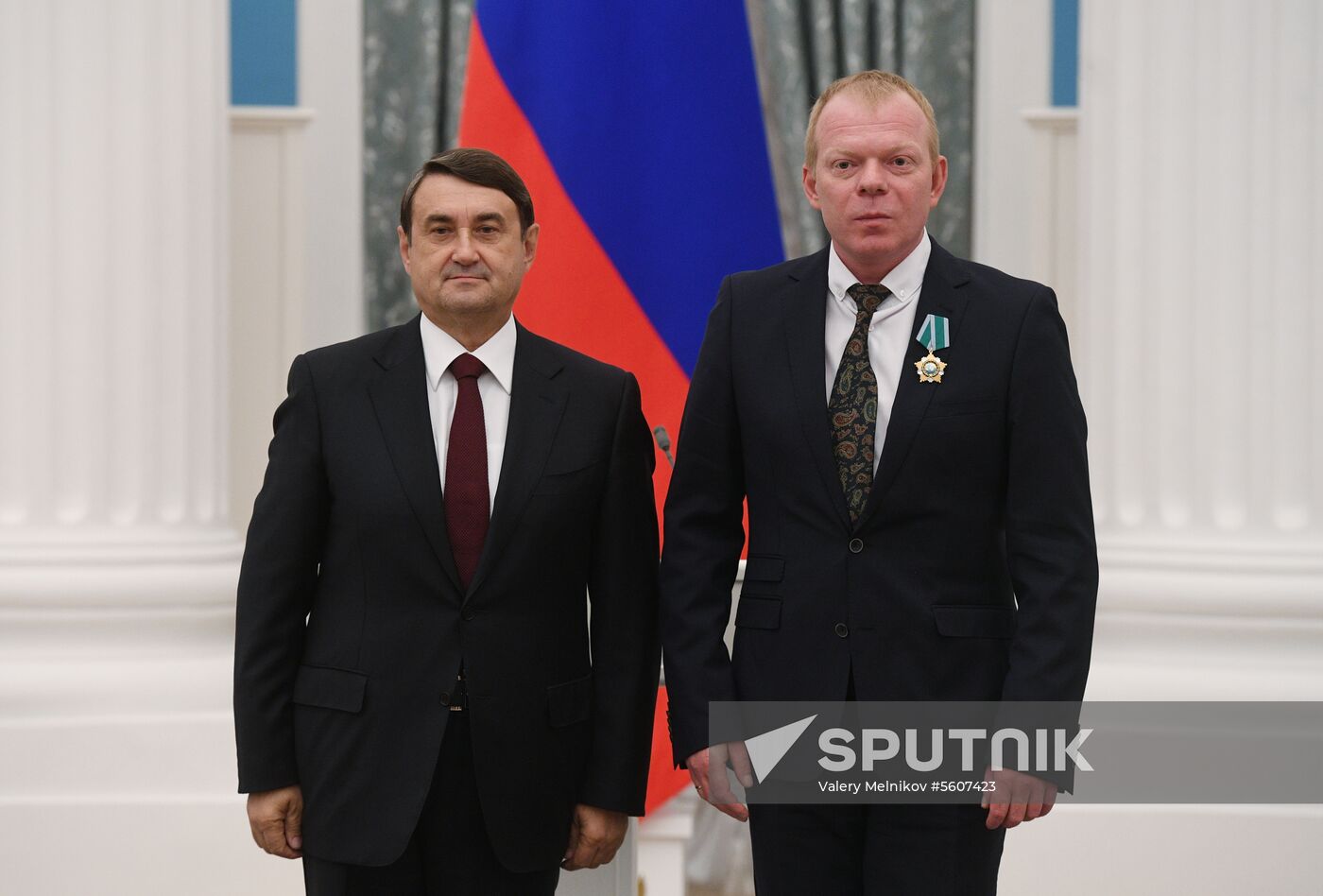 Presidential Aide Igor Levitin presents awards to participants of Pyeongchang Olympics