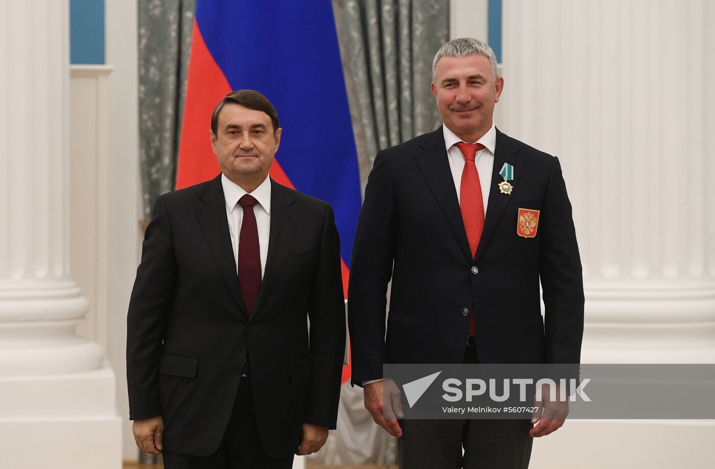 Presidential Aide Igor Levitin presents awards to participants of Pyeongchang Olympics