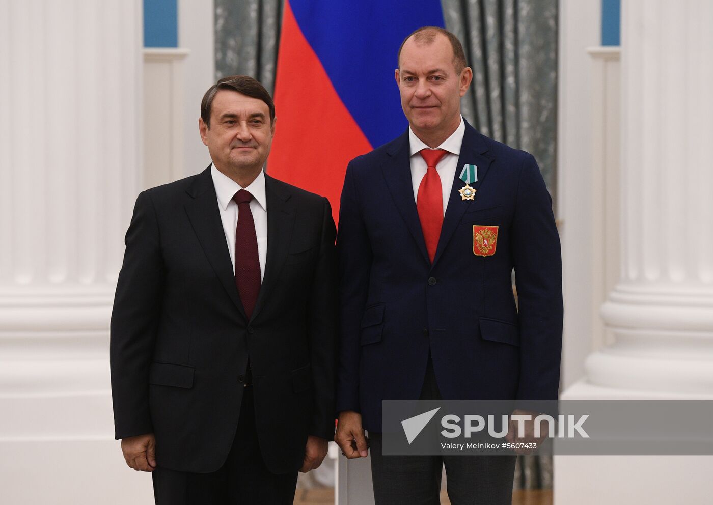 Presidential Aide Igor Levitin presents awards to participants of Pyeongchang Olympics