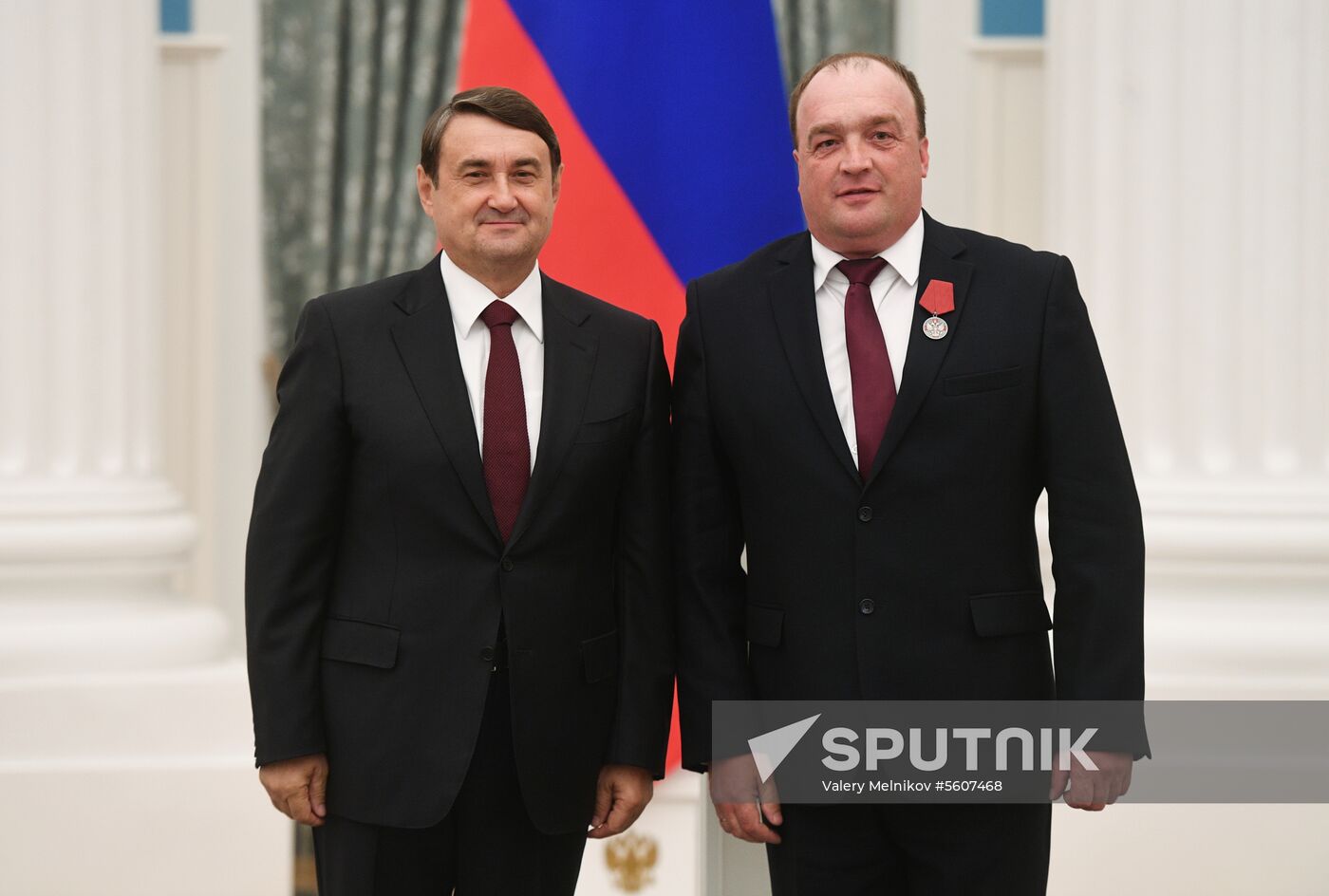 Presidential Aide Igor Levitin presents awards to participants of Pyeongchang Olympics